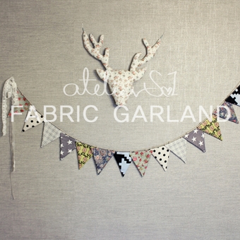 [가랜드]Fabric Garland_Sweet Day(14ea)(품절)